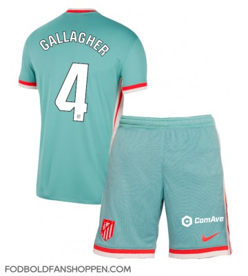 Atletico Madrid Conor Gallagher #4 Udebanetrøje Børn 2024-25 Kortærmet (+ Korte bukser)